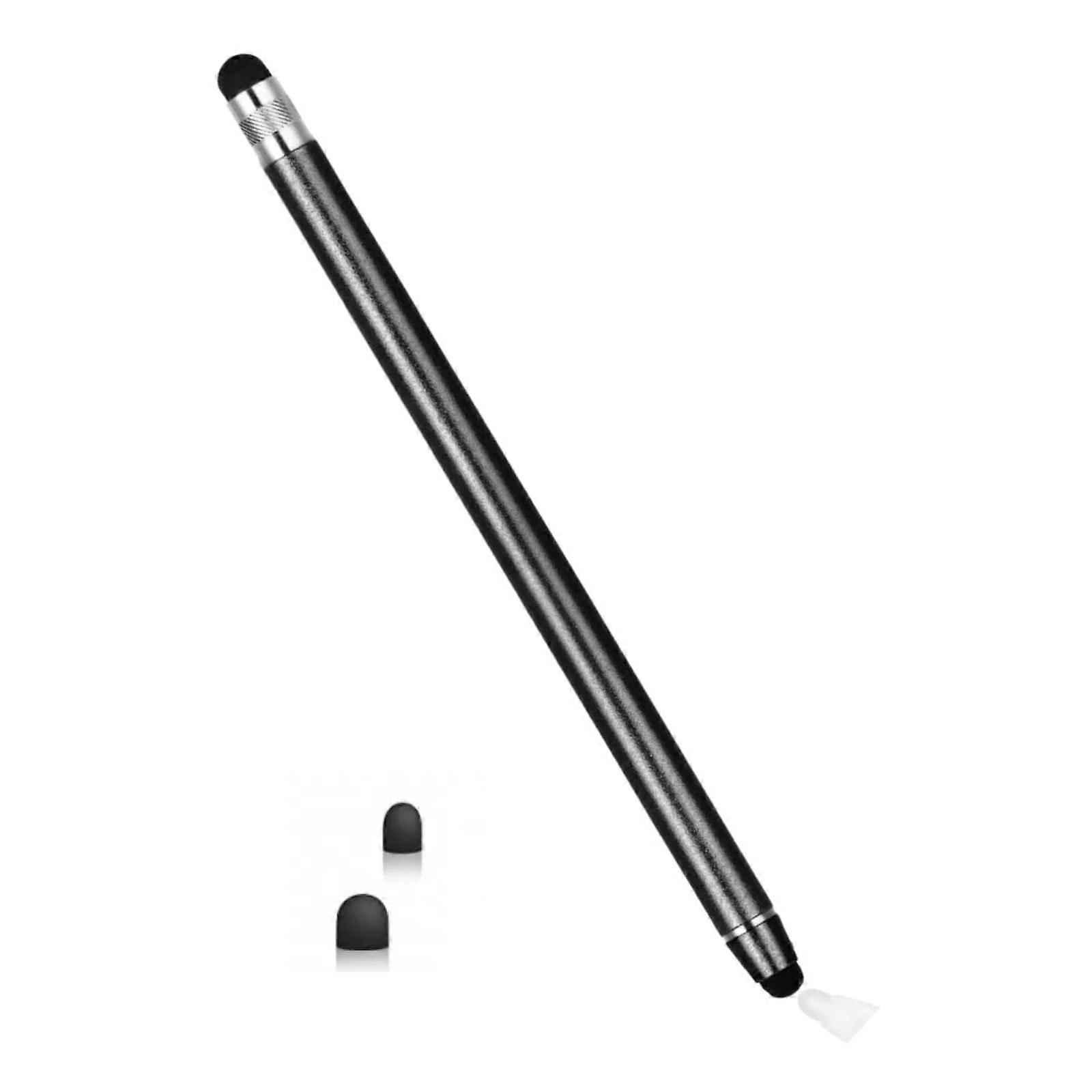 Stylus Pen for Touch Screen with DualEnded Design and Replaceable Rubber Tips for iOS and Android