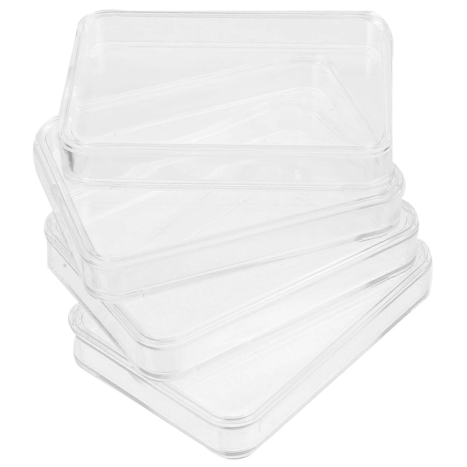 Coin Capsules Transparent Storage Boxes ScratchResistant Clear Holders for Collectors 4pcs