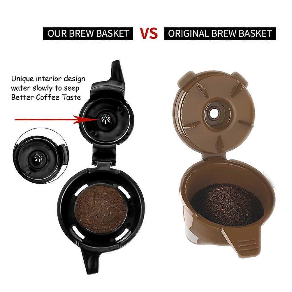 Coffee Reusable Coffee Percolator Capsule Cup Strainer for 1Pcs Black