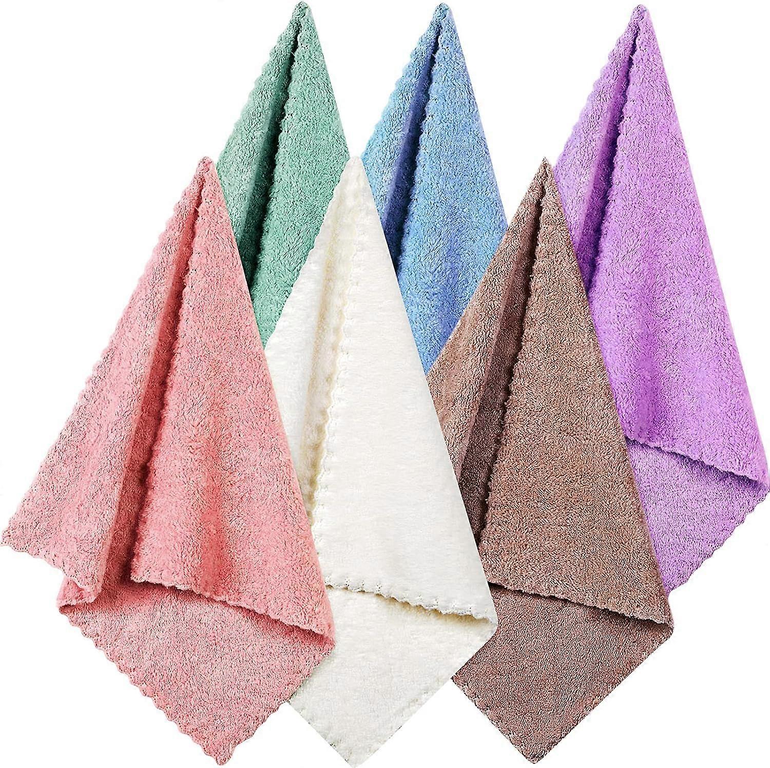 Magic Cleaning Cloths 6 Pack Super Soft Microfiber  Absorbent Quick Dry for Home Cleaning
