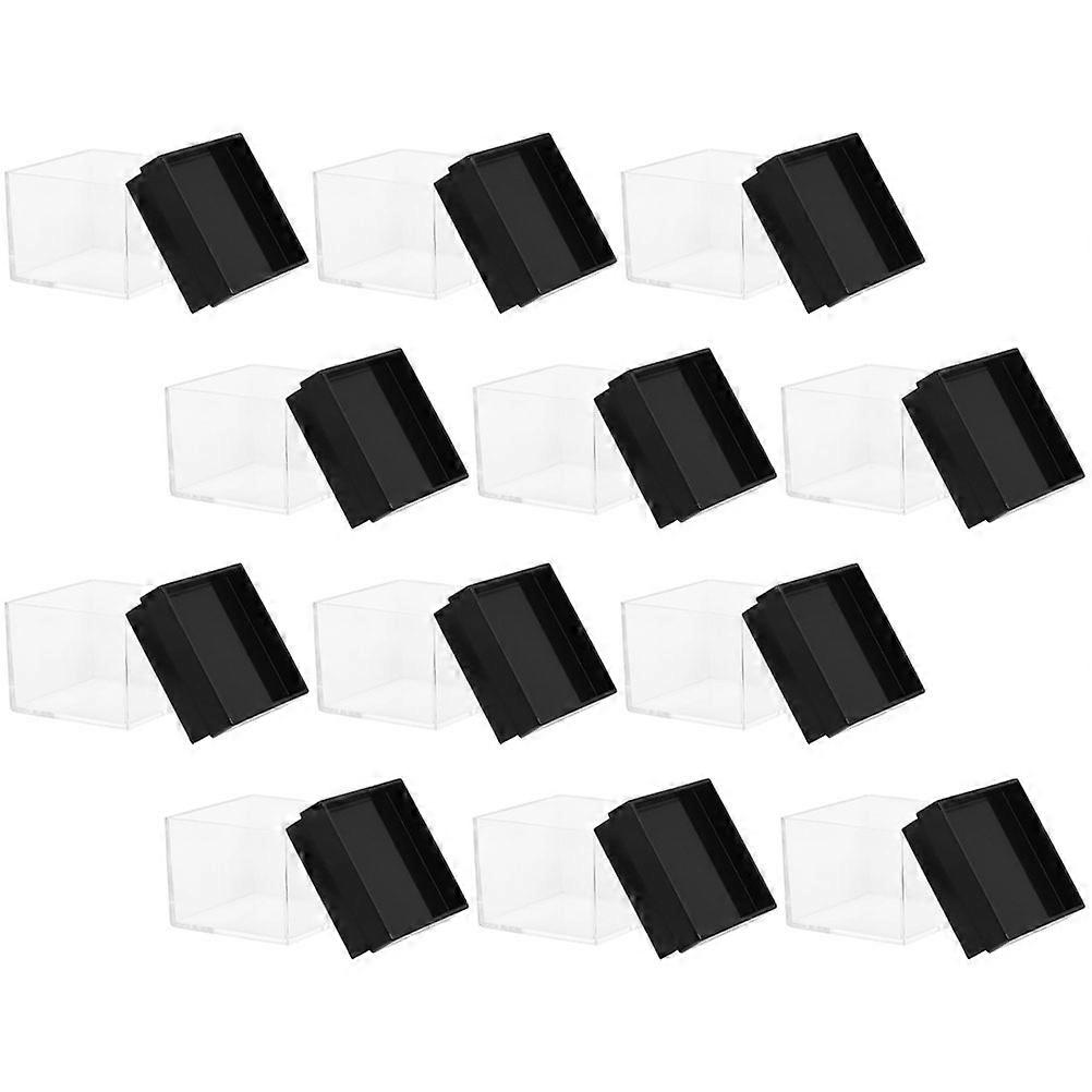 Transparent Display Box Mineral Sample Case for Storage 75Pcs