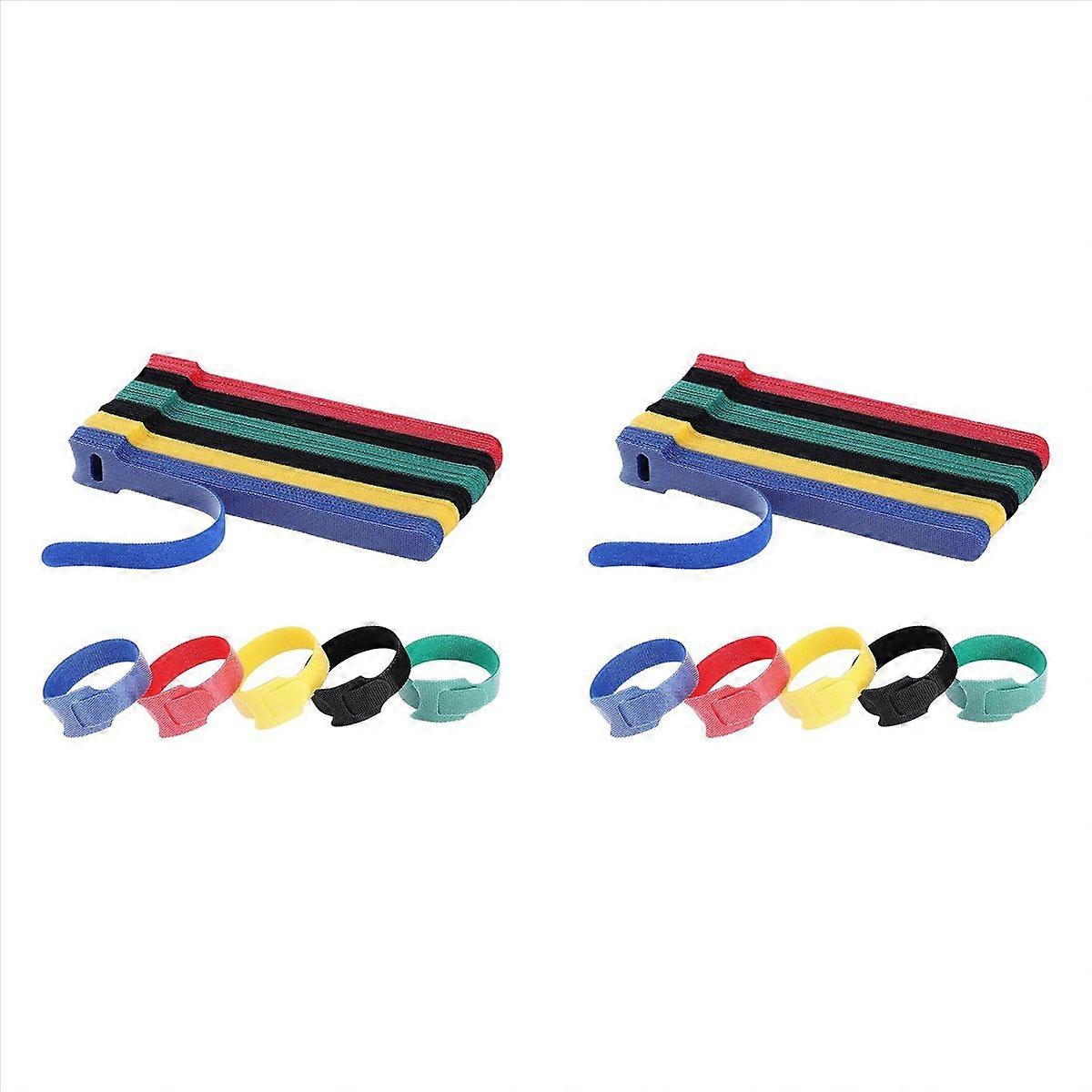 120PCS Cable Ties Reusable Cable Management Cord Organizer