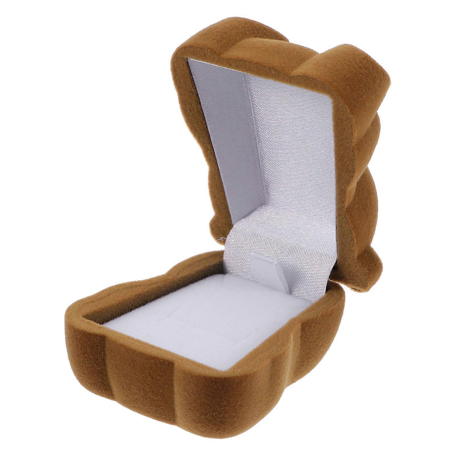 Bear Ring Box Flannel Material for Storage Use 1Pcs Creative Valentine's Day Gift