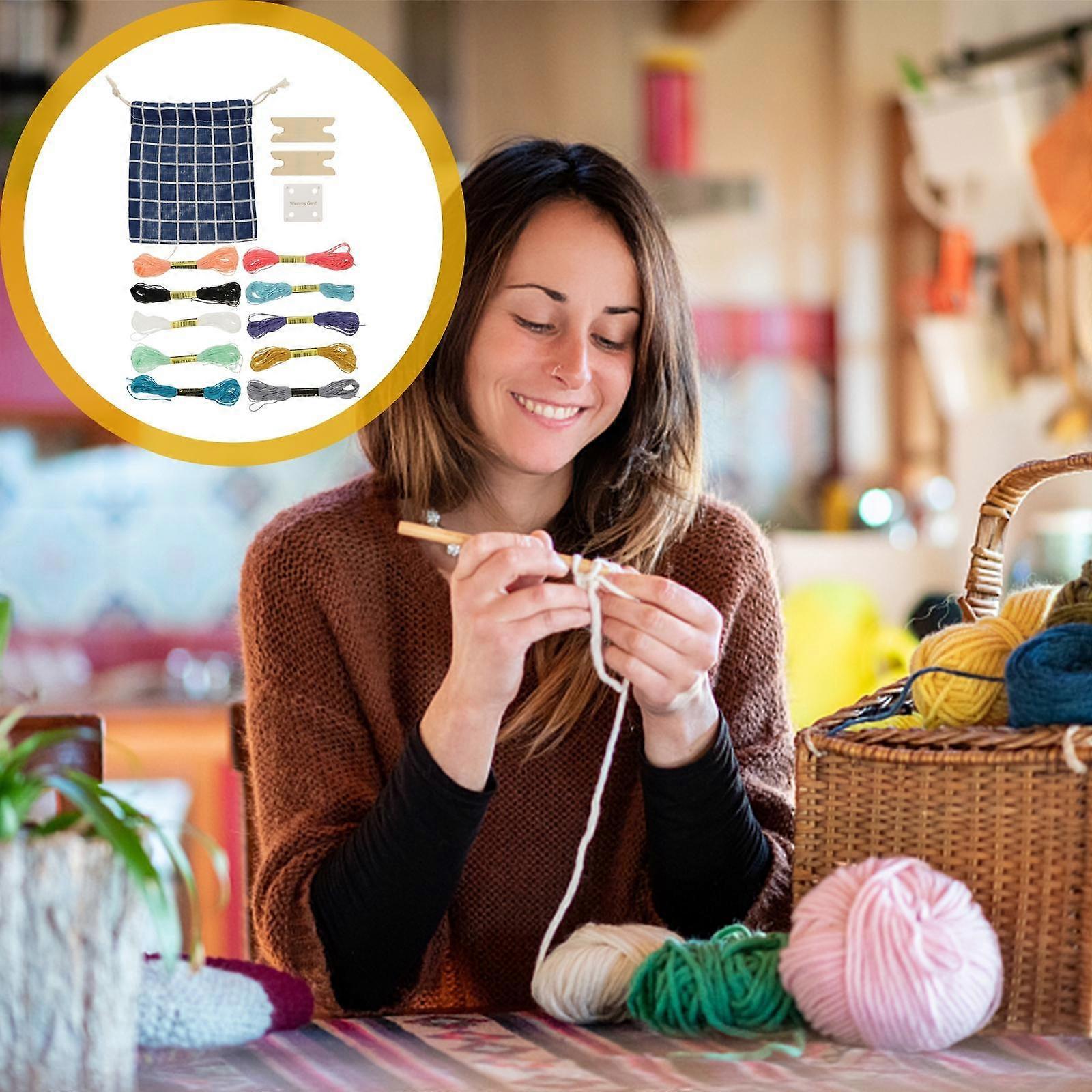 Weaving Cards Paper Loom Cards for DIY Weaving 1Set Craft Tool Kit