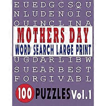 Festa della Mamma Ricerca di Parole Caratteri Grandi 100 Puzzle Vol. 1