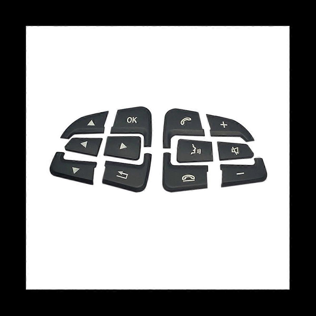 Car Steering Wheel Button Covers Trim Stickers(A)