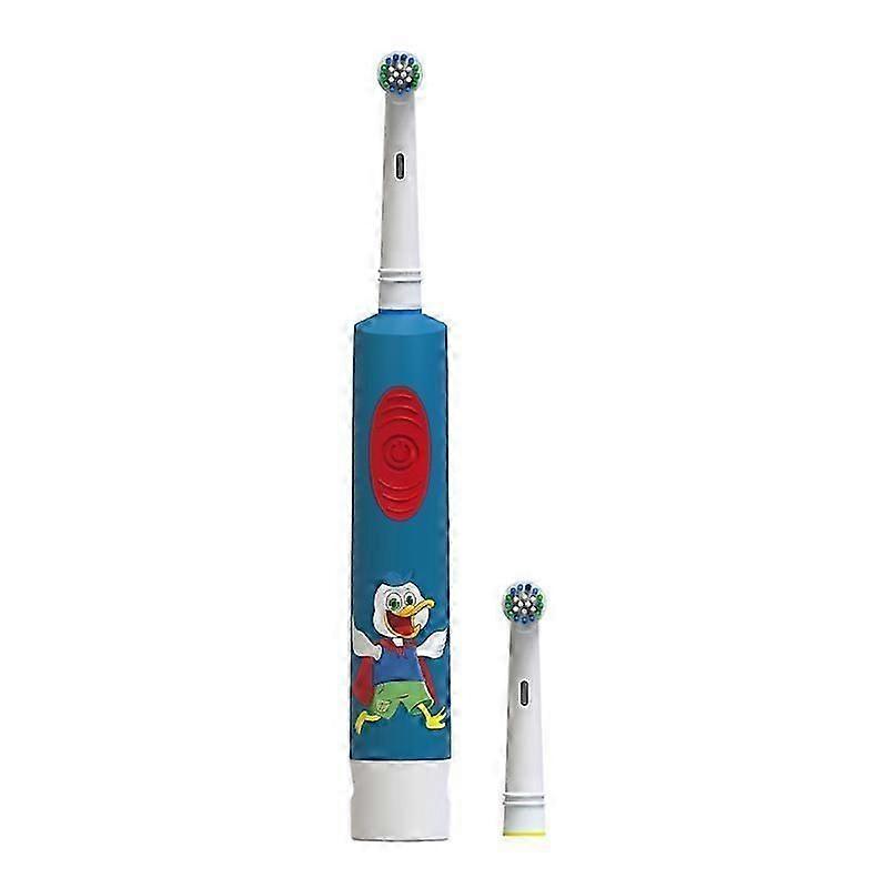 Round Head Sonic Toothbrush Electric Soft Bristle Rotating for Children