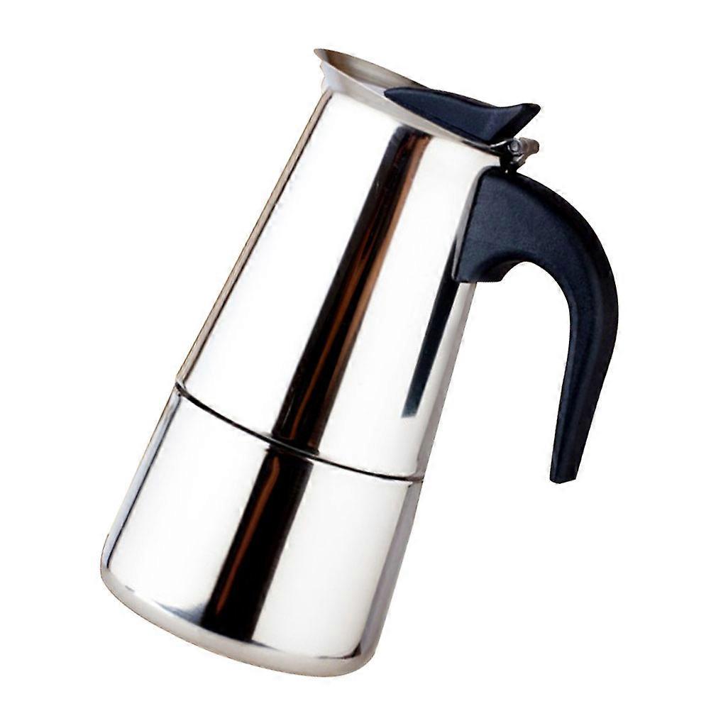 Stainless Steel Maker Pot for Coffee 2Pcs Silver Easy Clean Percolator