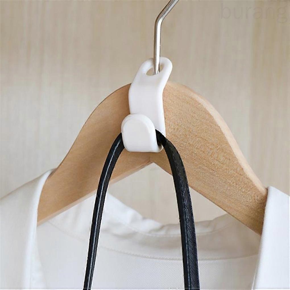 6 Plastic Multi-Layer Clothes Hanger Connecting Hooks - Space-Saving Stackable Wardrobe Hanger for Home Use
