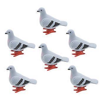 6 Pz Cartone Animato Piccione Giocattolo Wind Up Pigeon Adorabile Wind Up Giocattolo Simulazione Pigeon Giocattolo