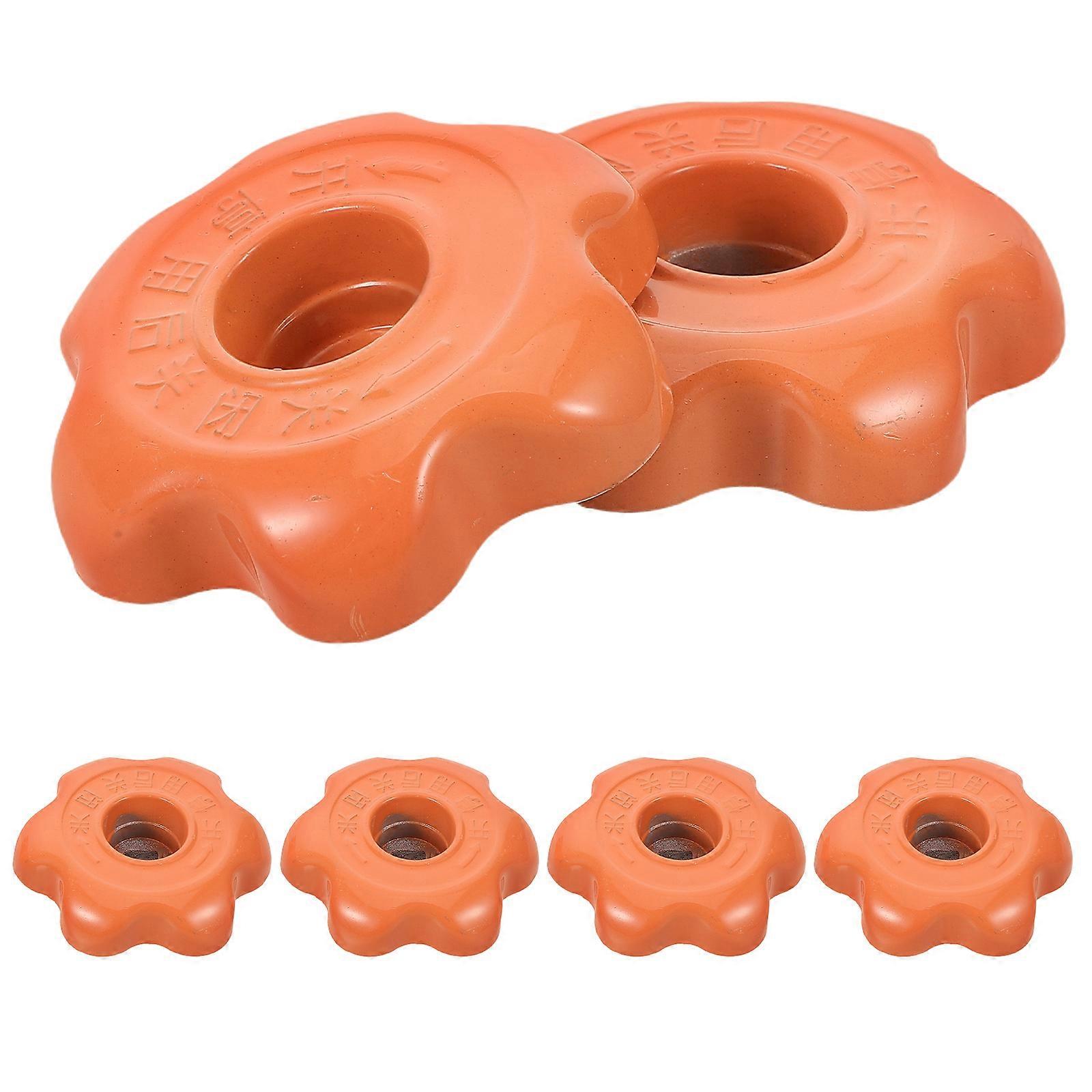 Liquefied Gas Cylinder Valve Control Knobs for 6Pcs Outdoor Cooking Efficiency