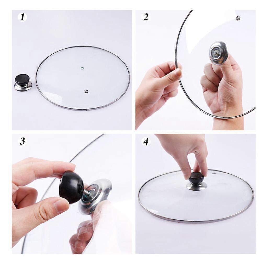 Pot Cover Handle Replacement for Kitchen with 3Pcs Pot Lid Knobs