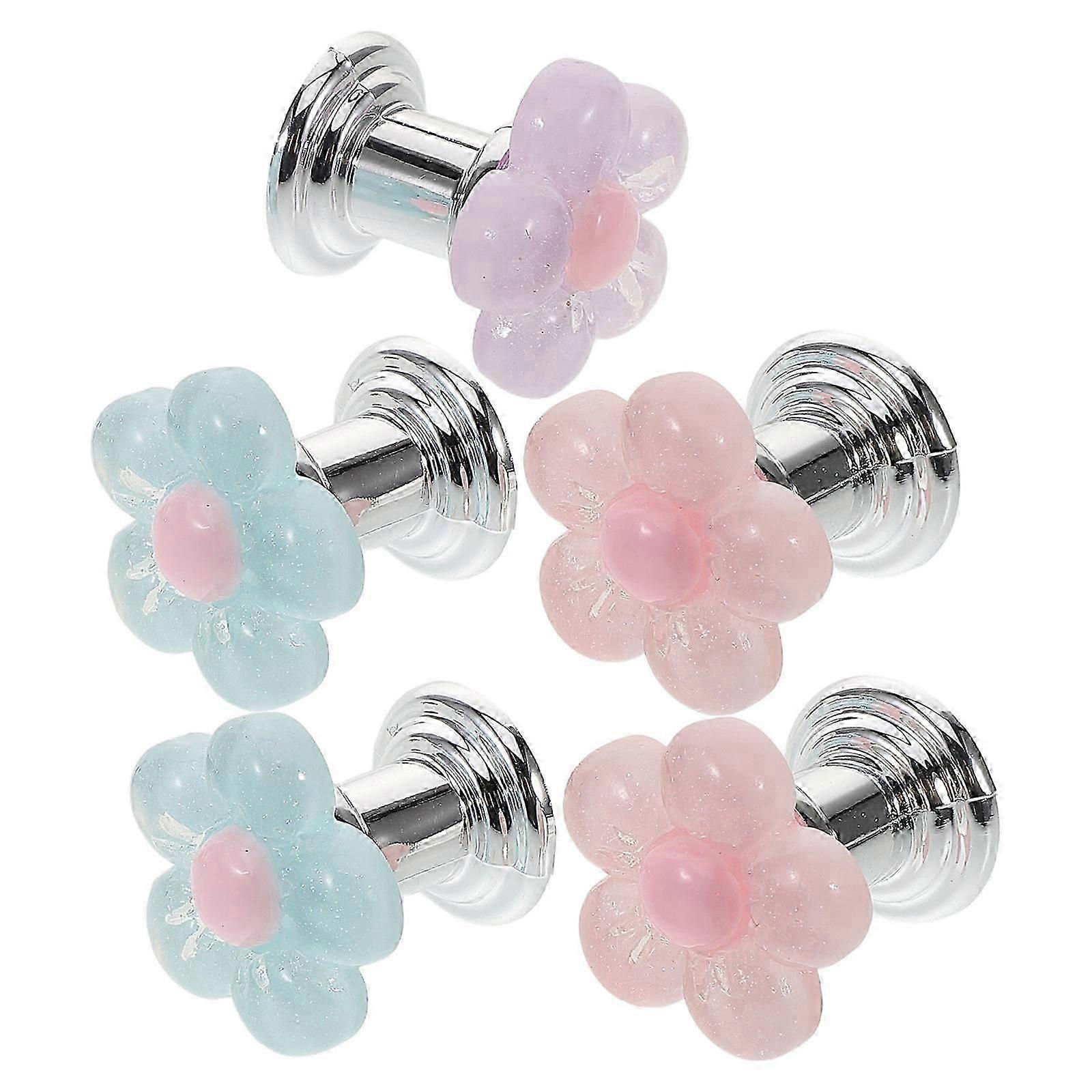 Universal Toilet Button Kit | 5pcs | Assorted Colors | Resin