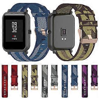20mm Splot w paski Nylonowy pasek na nadgarstek do zegarka Huami Amazfit GTR 42mm / GTS / BIP / BIP Lite