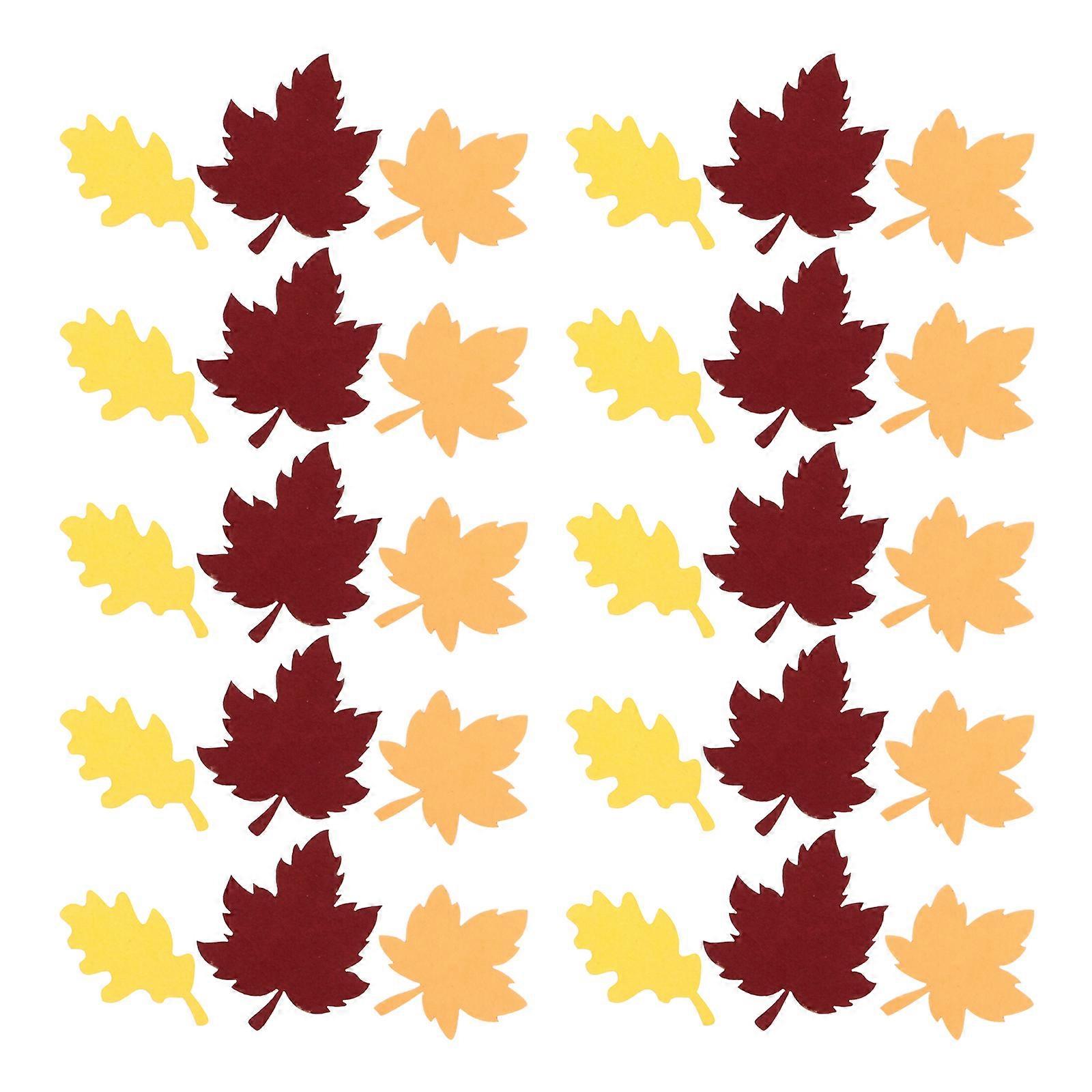 Thanksgiving Confetti Maple Leaf Paper Decorations for Decor 100Pcs