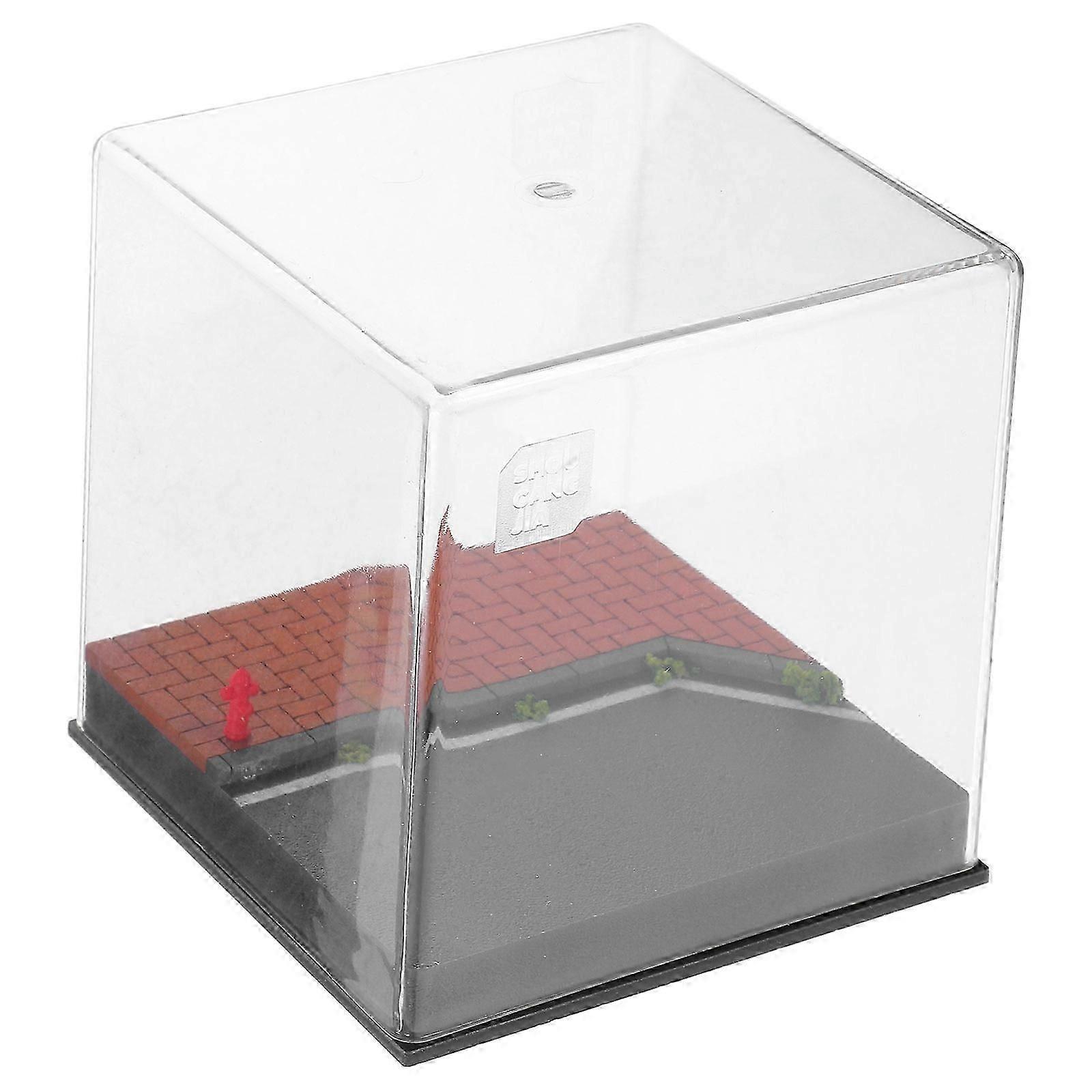 1:64 Scale Acrylic Model Display Case for Miniature Cars, Dustproof Storage Box