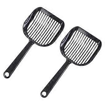 Cat Litter Scooper Plastic Portable for Cleaning Use 2Pcs