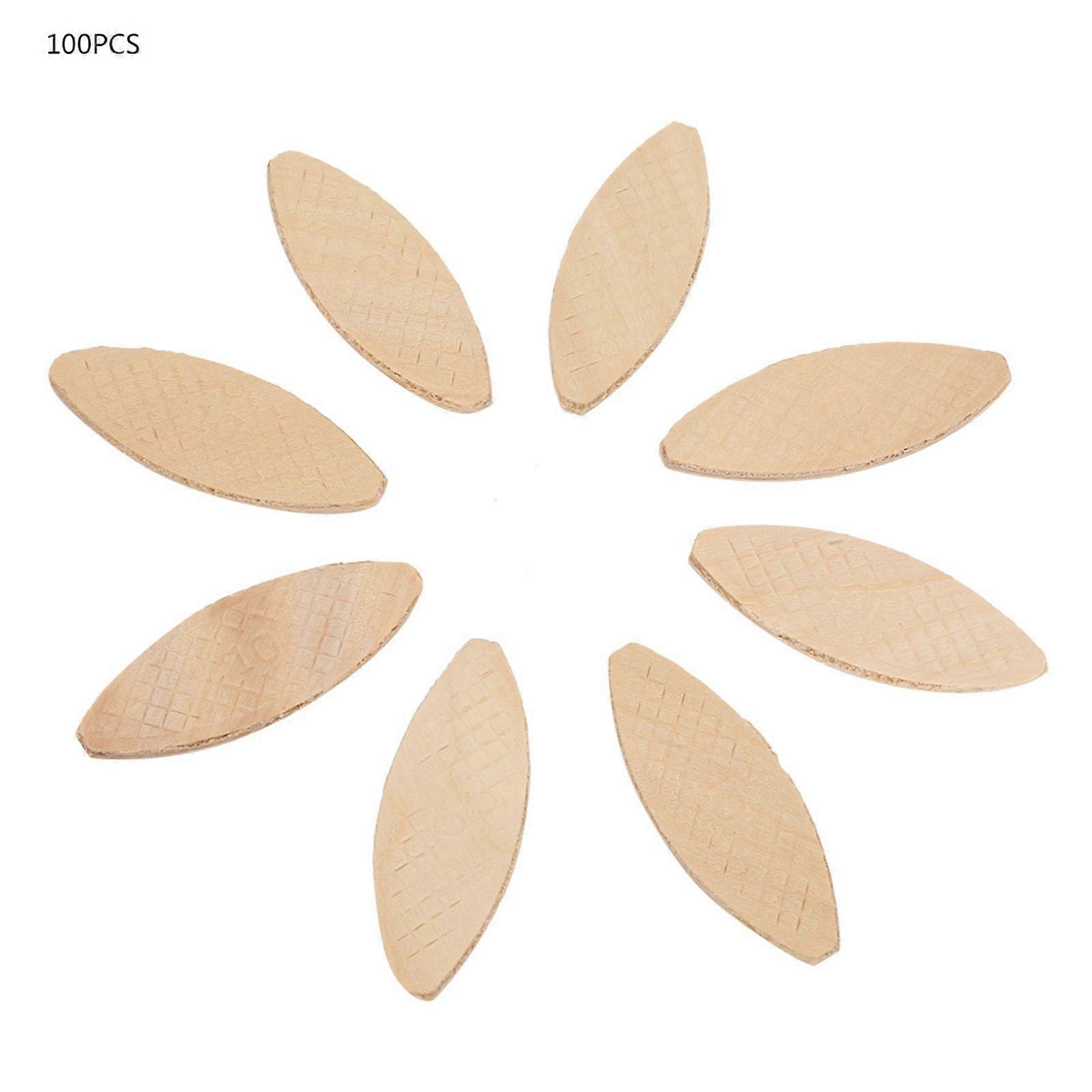 100pcs Wood Joining Biscuits Wood Board Docking Tool 10#