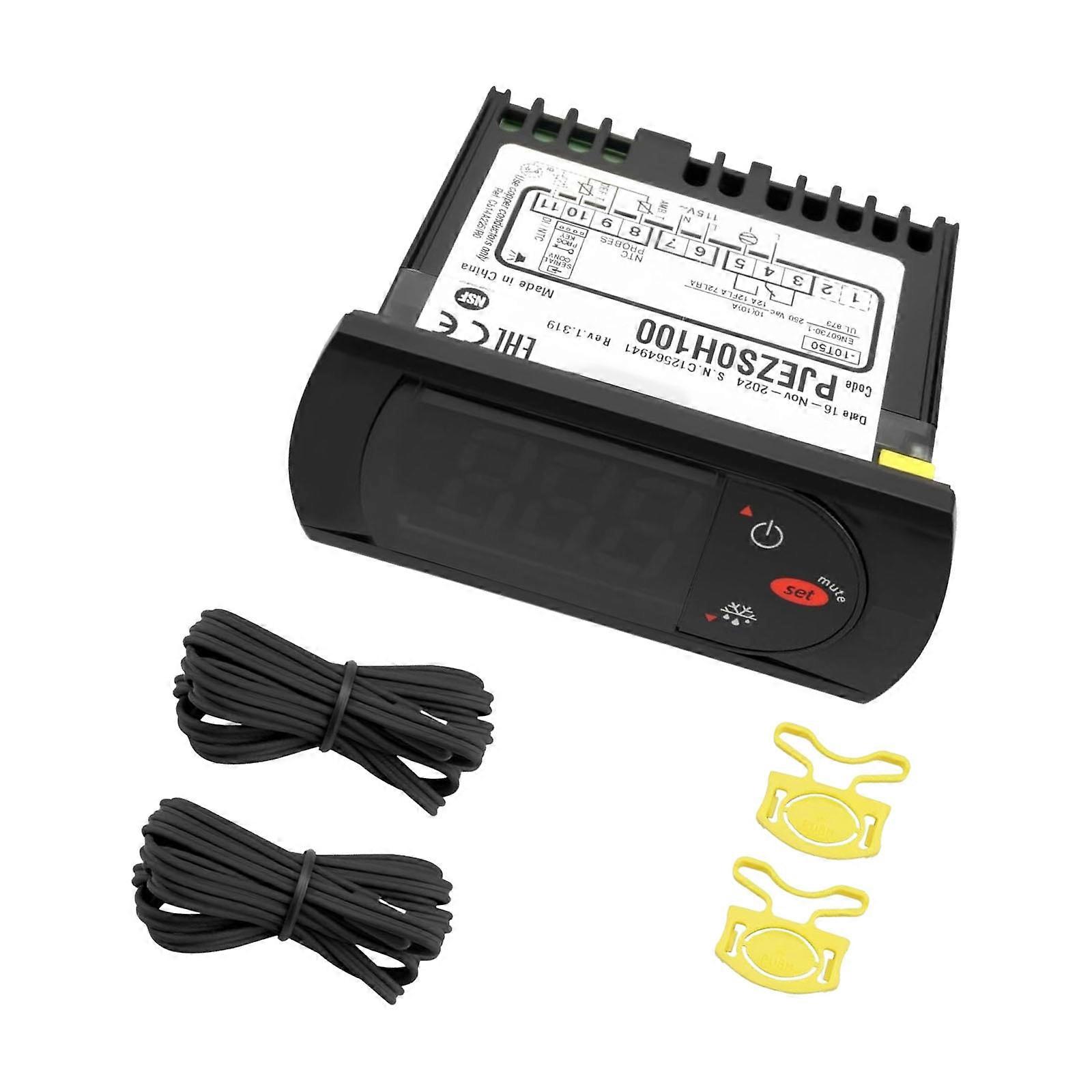 Programmable Temperature Regulator Adjustable Thermostat Plastic Texture Suitable for Compatible Cooling Systems Multicolor