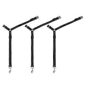 3X Dog Cat Pet Safety Regulowany pas samochodowy Uprząż Smycz Travel Clip Strap Lead