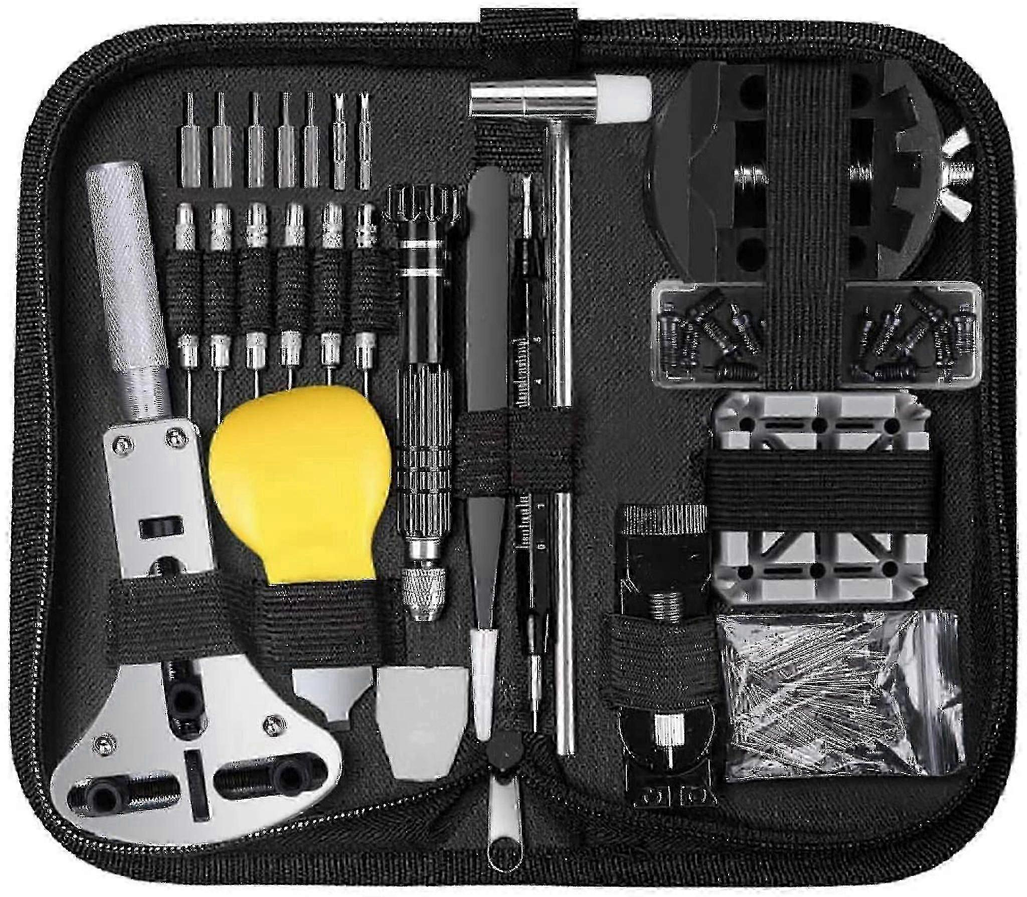 Watchmaker Tool Set 153 Piece Professional Watch Tool Larger Adjust...