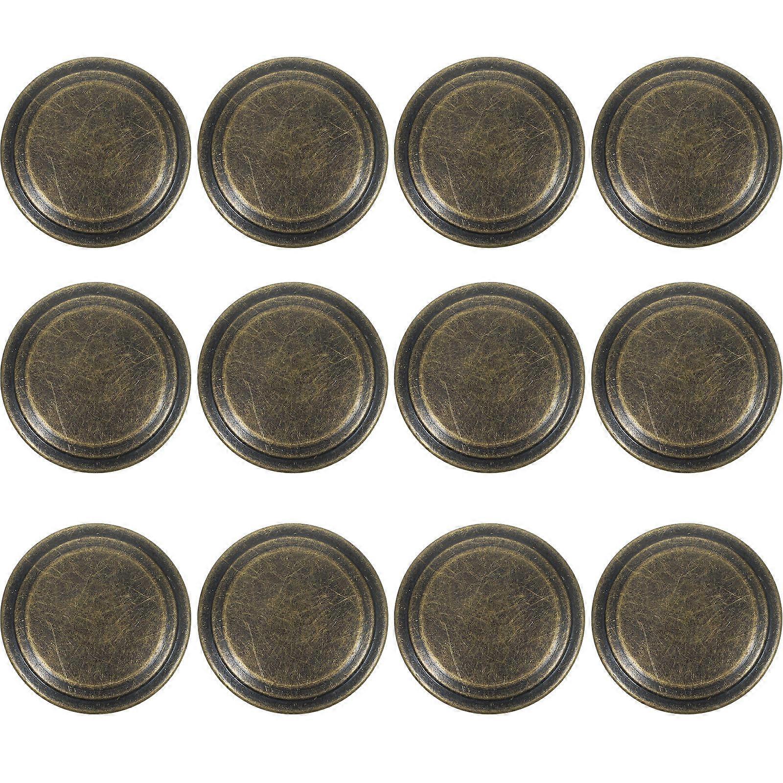 Kitchen Cupboard Door Knobs Iron Dark Green for Door 24Pcs Round Pulls