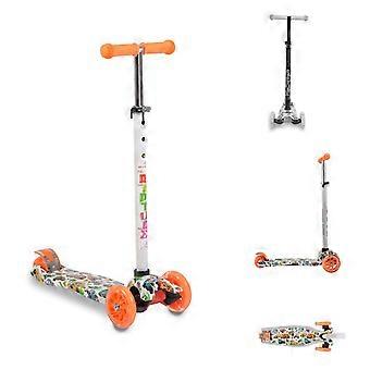 Byox Kinderroller Rapture, Aluminium Scooter mit LED-Rädern, Wassertransferdruck
