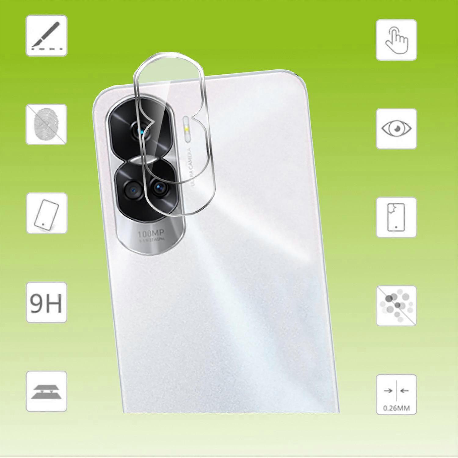 For Honor 90 Lite 9H Back Camera Tempered Glass Transparent Screen Protector Accessory