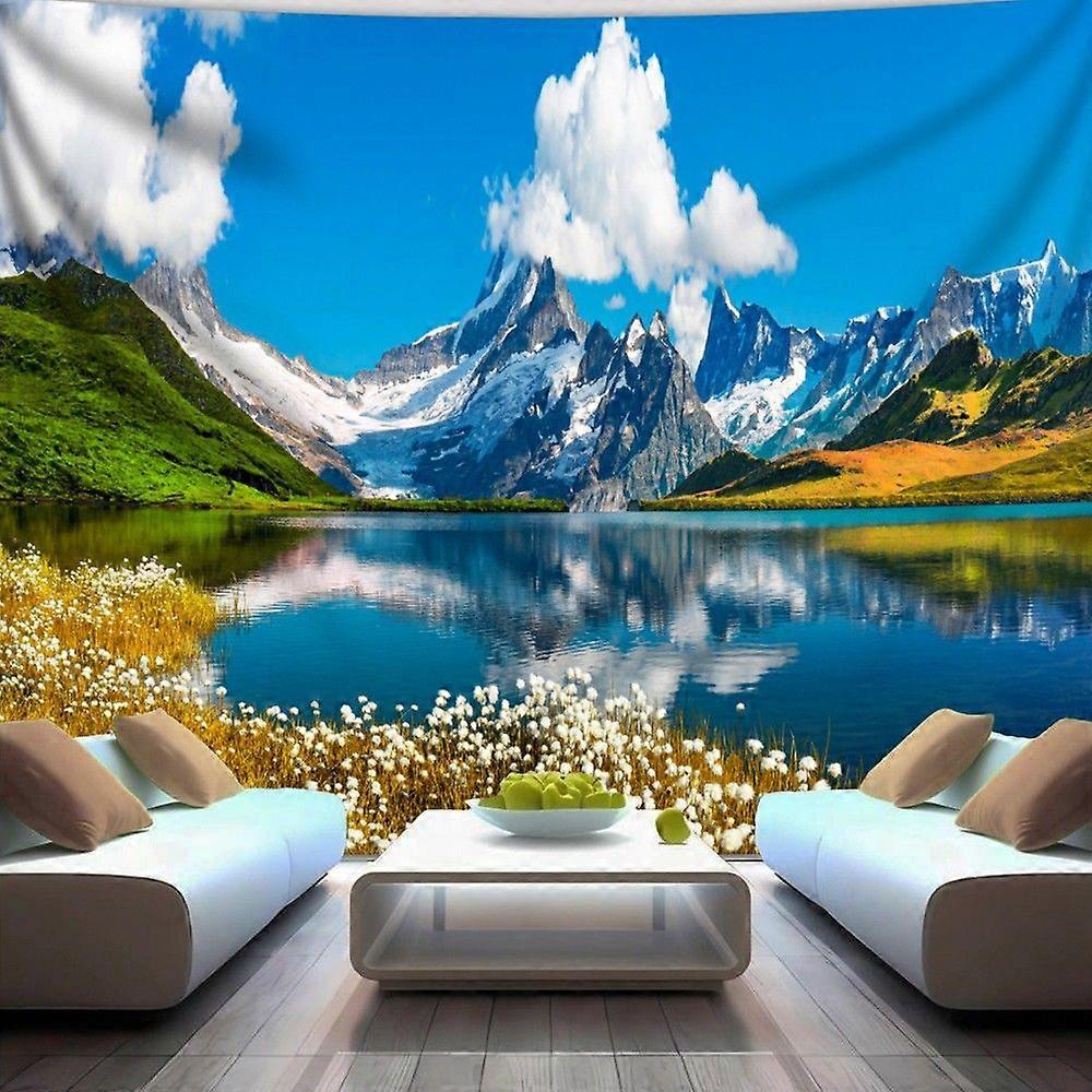 3D Bernese Range Lake Flag Clouds GT0499