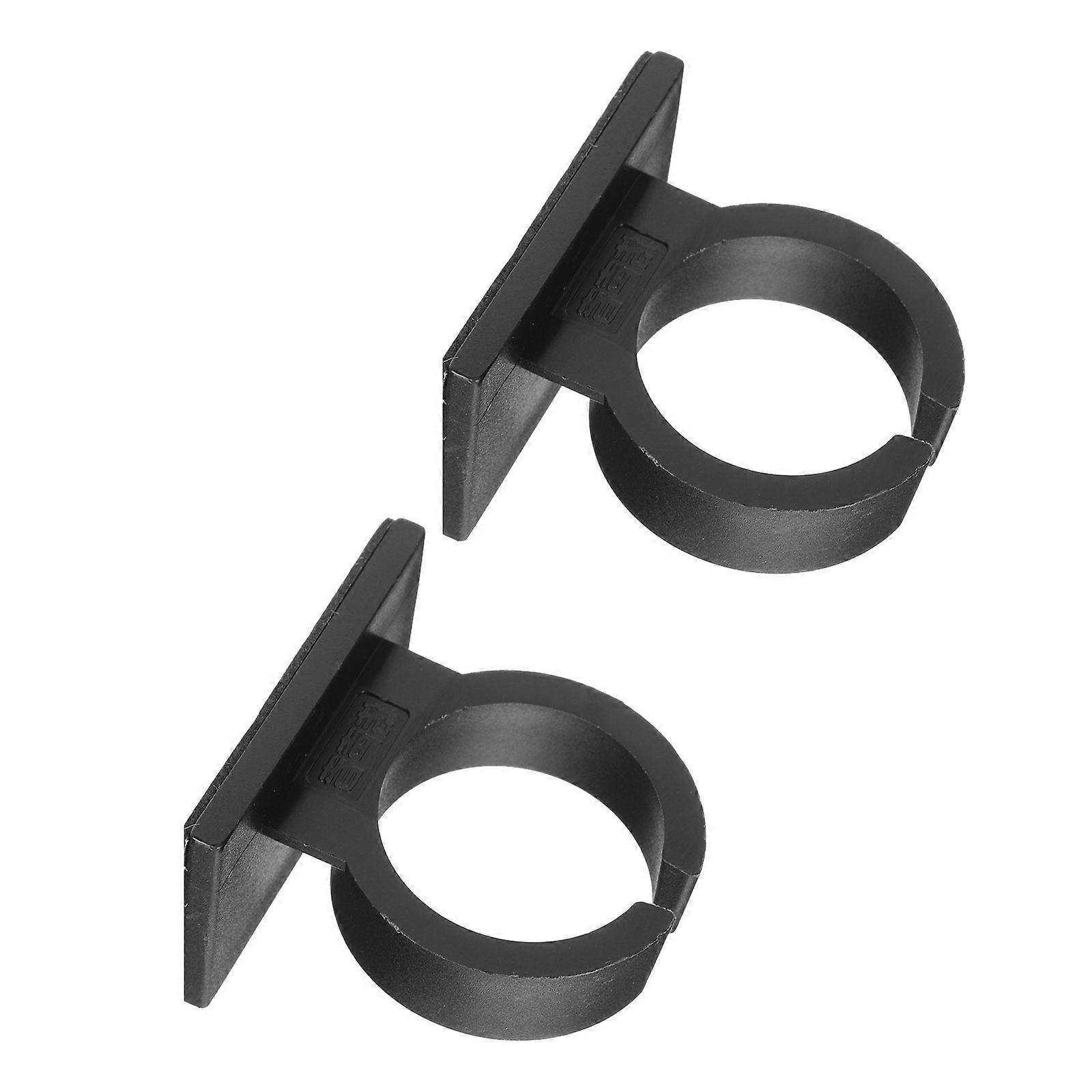2Pcs Convenient Microphone Clips Plastic Microphone Holders with Back Adhesive