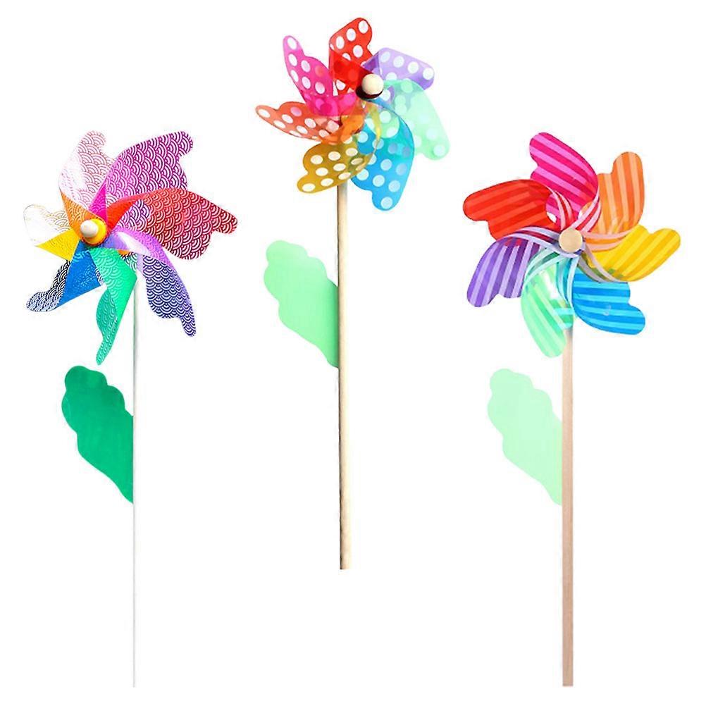 Garden Pinwheel Fish Pattern for Yard Decorating 3Pcs Pack