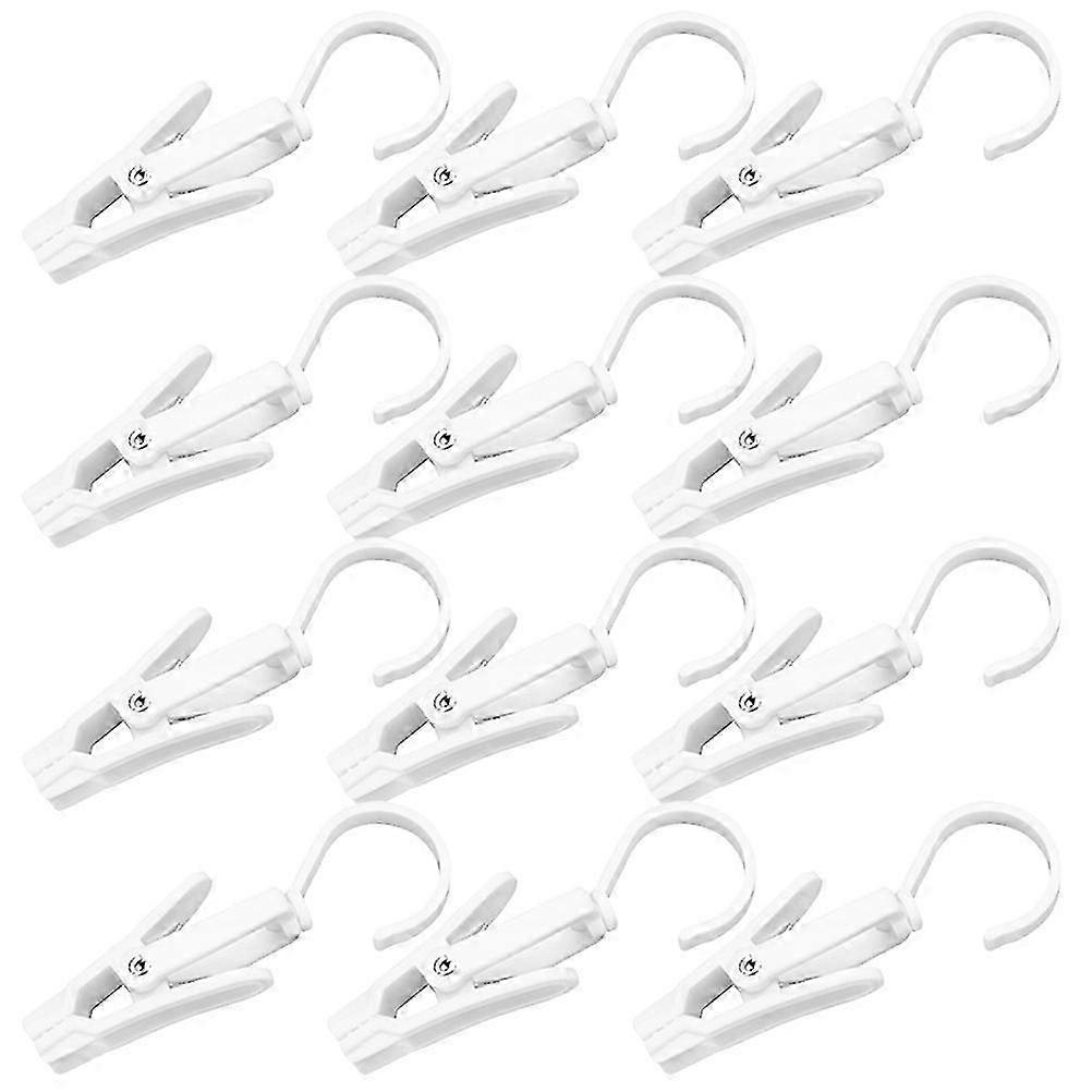 12Pcs Multi-Use Laundry Hooks Rotatable Boot Hangers Hat Clips