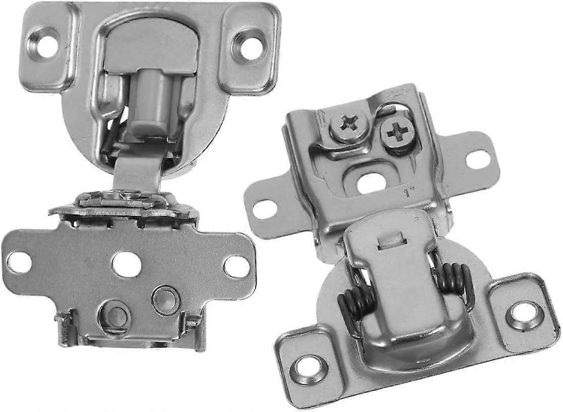 2pcs Soft Closing Cabinet Door Hinges Small Damping Hidden Folding