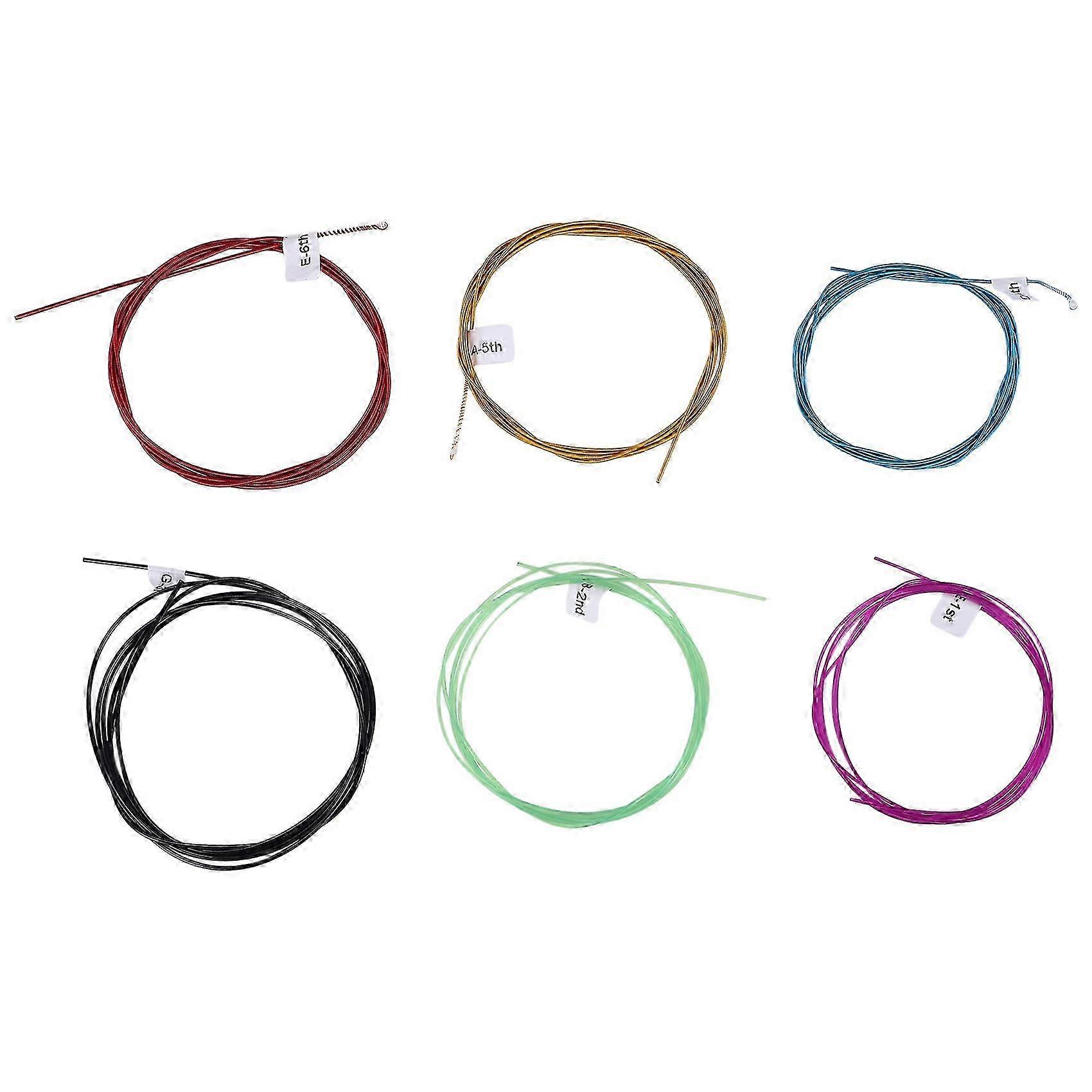 A107C Classic Guitar Strings Colourful Nylon Strings compatible with Classical Guitar Strings