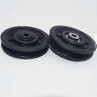 90mm Bearing Nylon Pulley, Strength Training Pulley, Universal Wheel compatible with Cable Machine Gym Equipment Garage Door, Sliding Door Pulley