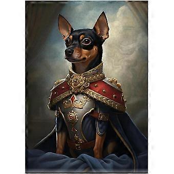Miniature Pinscher Royal Prince Jigsaw Puzzle - Pet Royal Portrait Gift for Miniature Pinscher Owner SQZ245