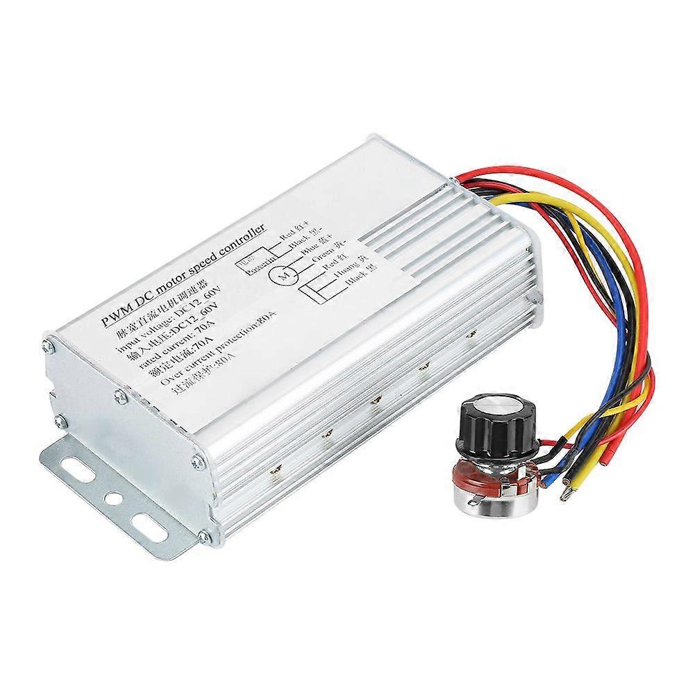 DC 12V-60V 70A PWM Motor Speed Controller Adjustable Drive Control Regulator