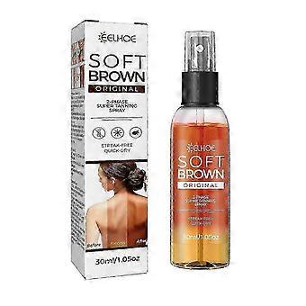 Self-Tanning Spray 30ml, Soft Brown 2-Phase Super Formula, Streak-Free & Quick-Dry