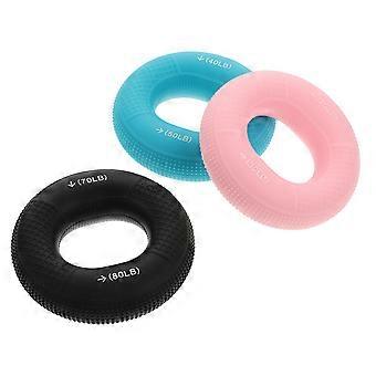 Silicone Grip Strength Trainer Hand Exerciser for Training 3Pcs Set