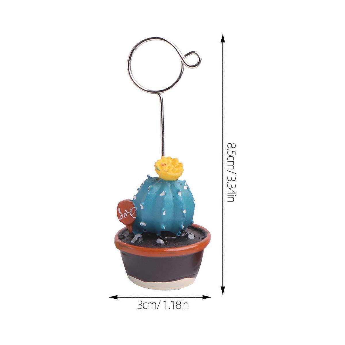Memo Clips Succulent Plants for Note Clipping 4Pcs Assorted