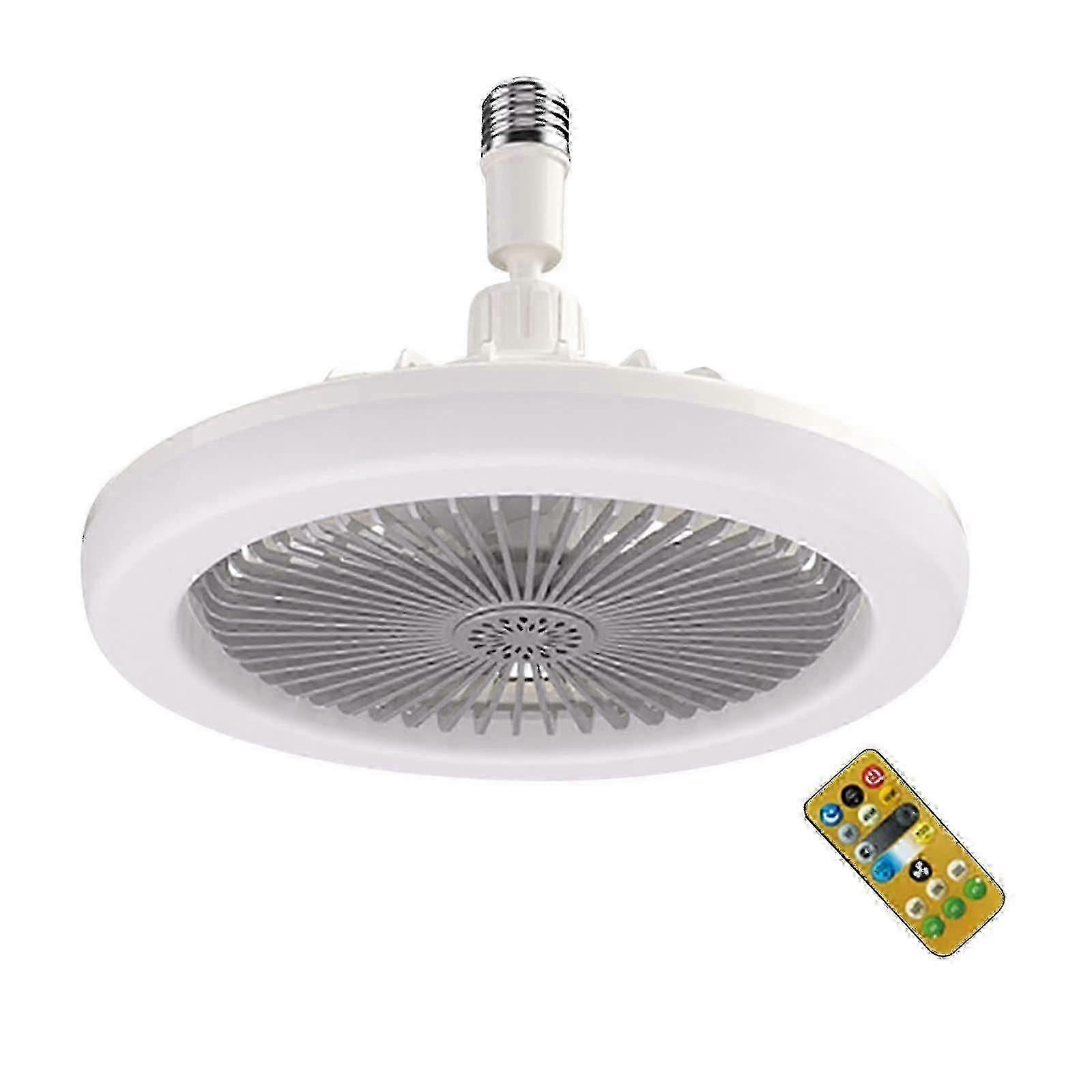 Small ceiling fan with light remote flush mount dimmable mini bedroom 26-27