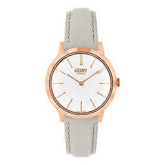 Henry London Damenuhr mit Lederarmband HL34-S-0220