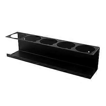 Paquete de 2 soportes de pared para botellas de aerosol, estante para guardar latas de aerosol, organizador de latas de pintura para garaje, taller y hogar.