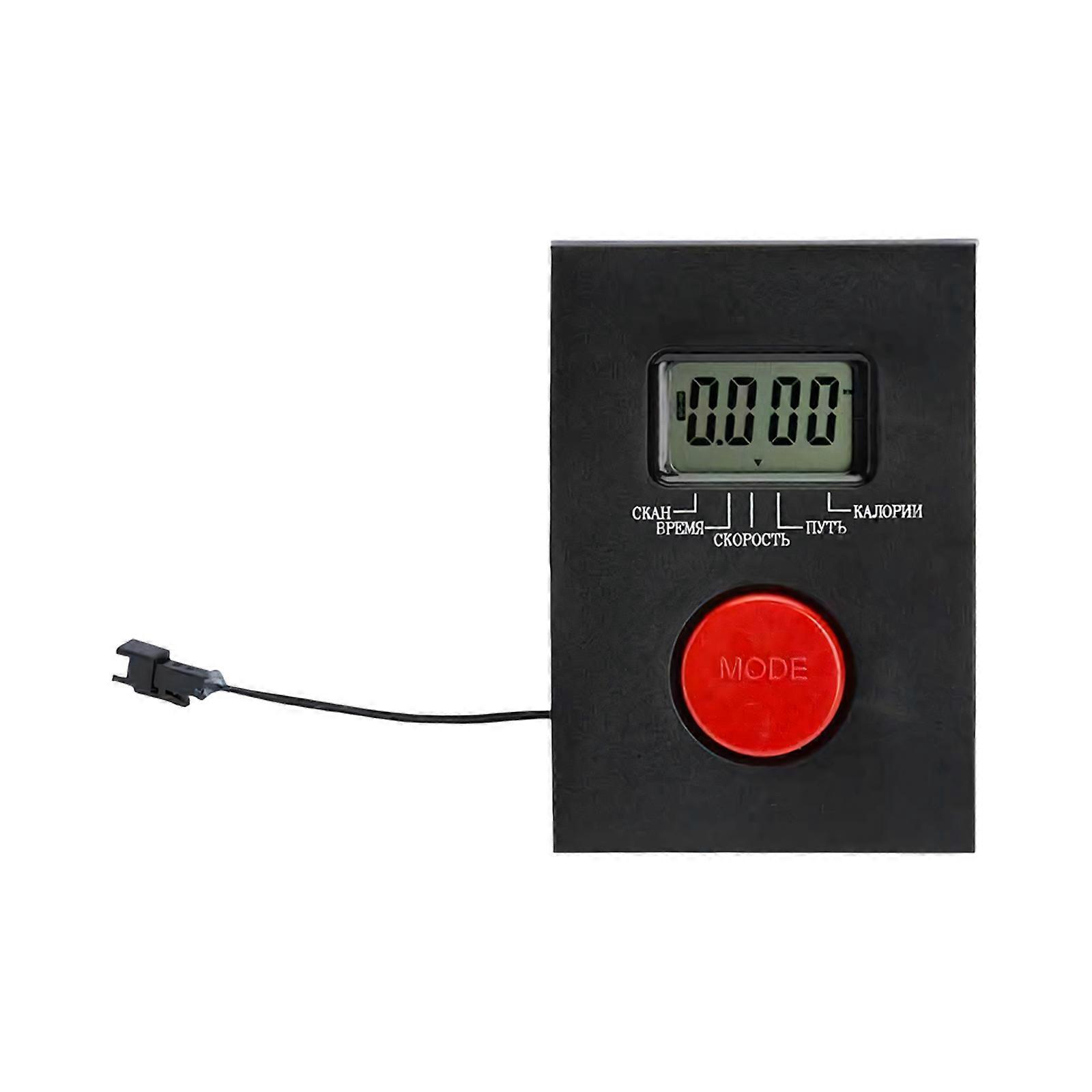 Exercise Machine LCD Meter Panel for Walking Treadmill Replacement, Display Accessory with Mode Button for Daily Data Readout and Repair Use