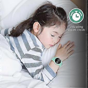 Geschenk für Jungen und Mädchen von 5 bis 16 Jahren: Hellgrüner digitaler Sport- und Fitness-Tracker 2026 mit Alarm, Chronograph und wasserdicht