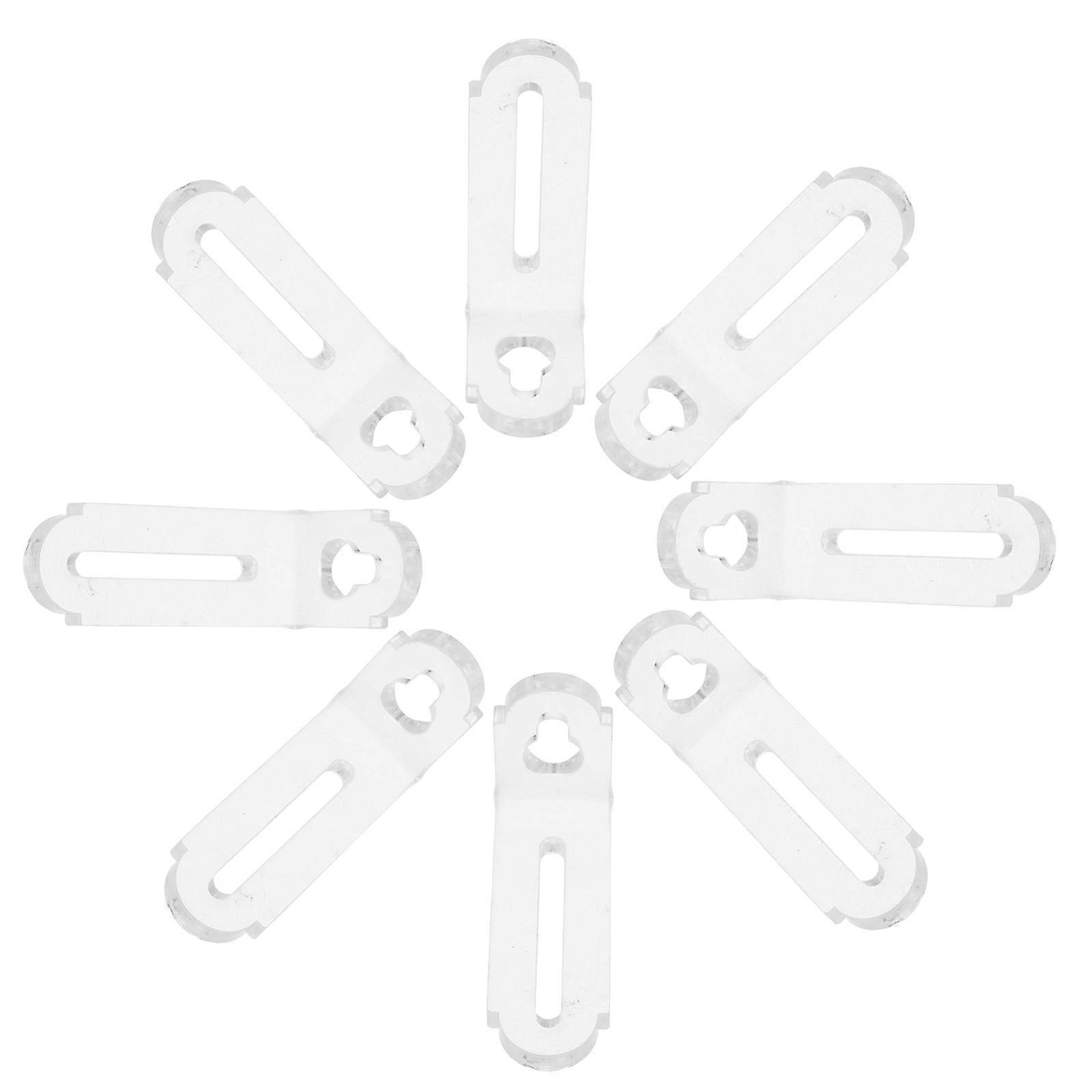 Acrylic Corner Brackets Clear Right Angle Joint Brace Support 24Pcs