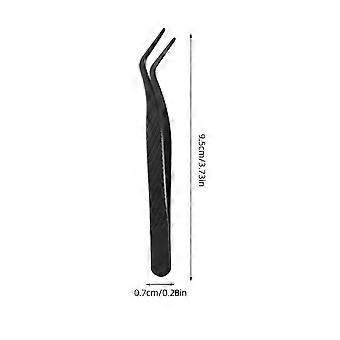 Eyelash Tweezer Mini Applicator Tool for False Lashes with Curved Tips