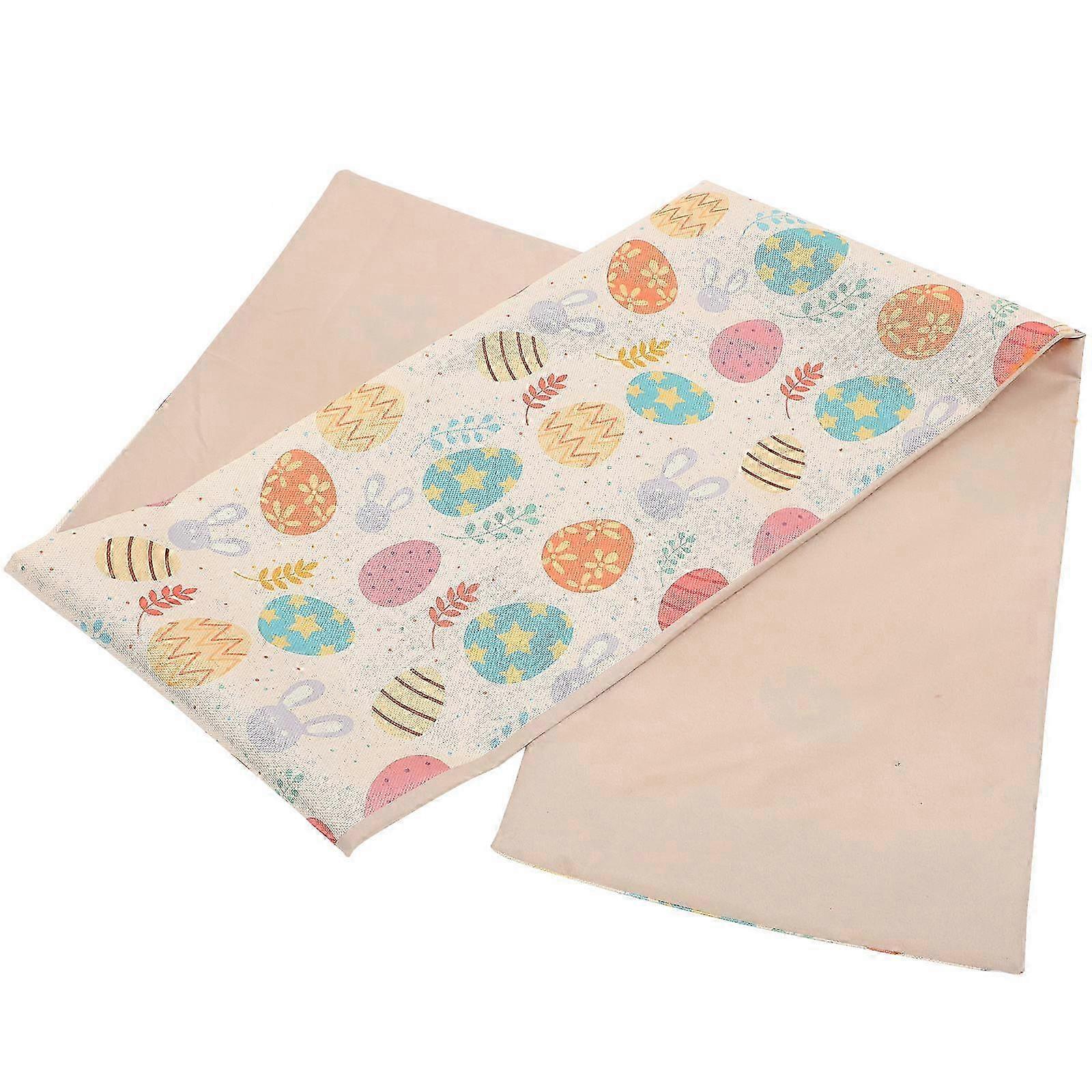 Easter Table Runner Easter Party Table Cloth compatible with Decoration Use