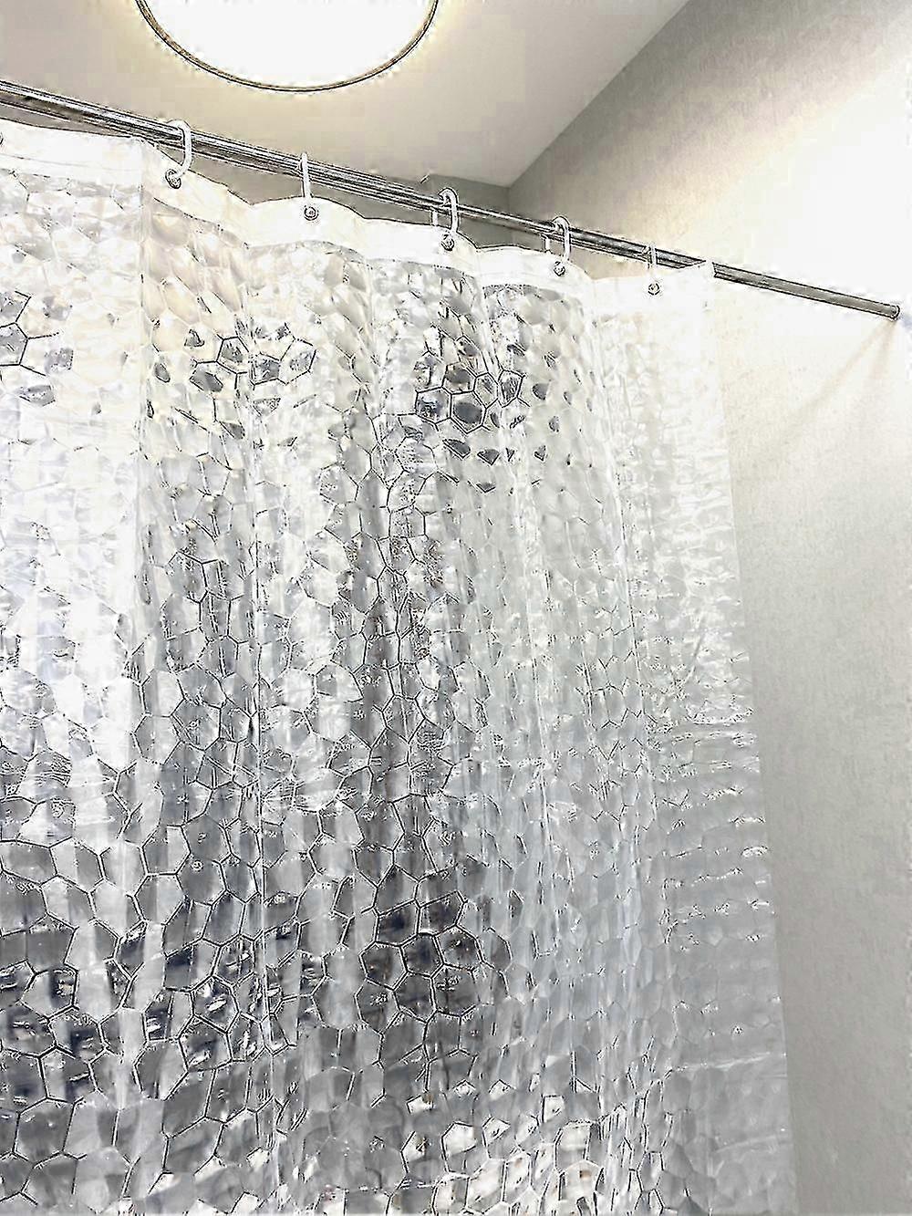 Rideau de douche imperméable 0,2 mm 180 x 200 cm anti-moisissure antibactérien avec aimants de lestage