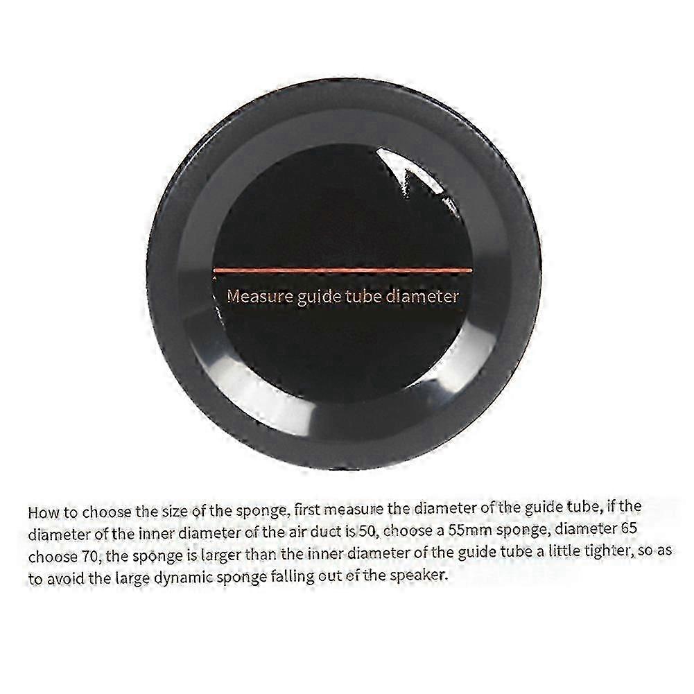 Bass Reflex Tube Sponge Inserts